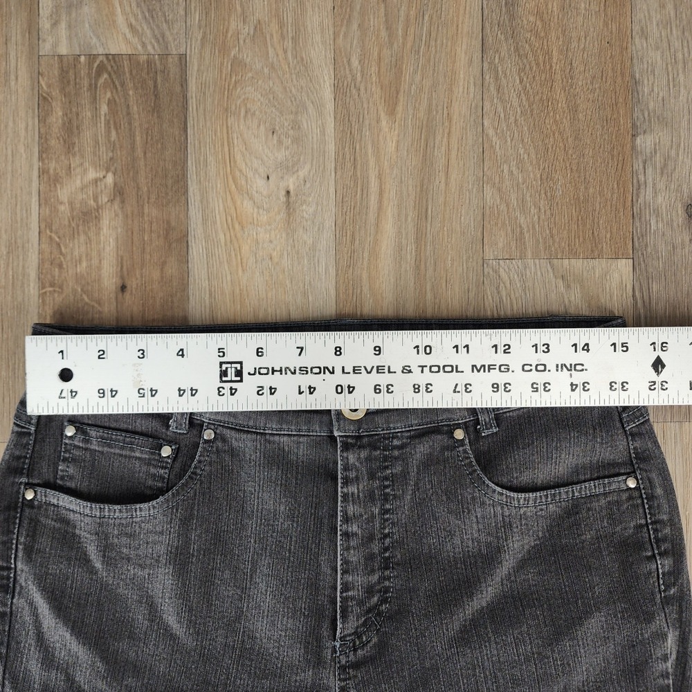 Geiger Jeans Women's Black Denim Straight Leg Pants Made in Austria Size 38 US 8 - Picture 6 of 13